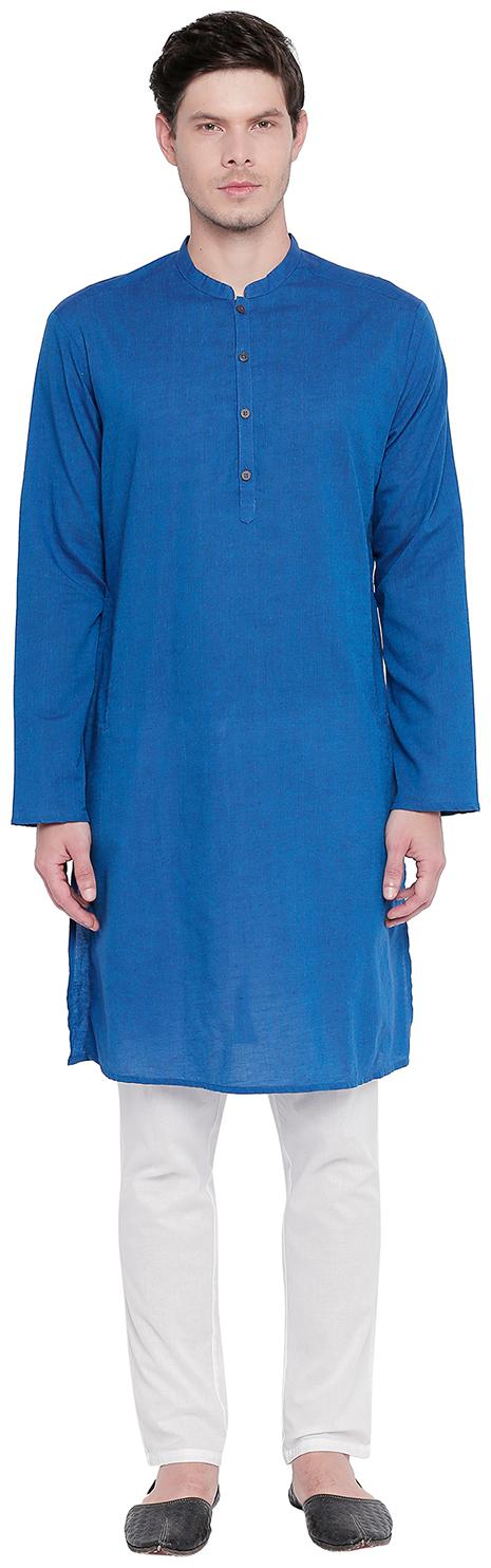 

Indus Route by Pantaloons Men Blue Regular Fit Kurta