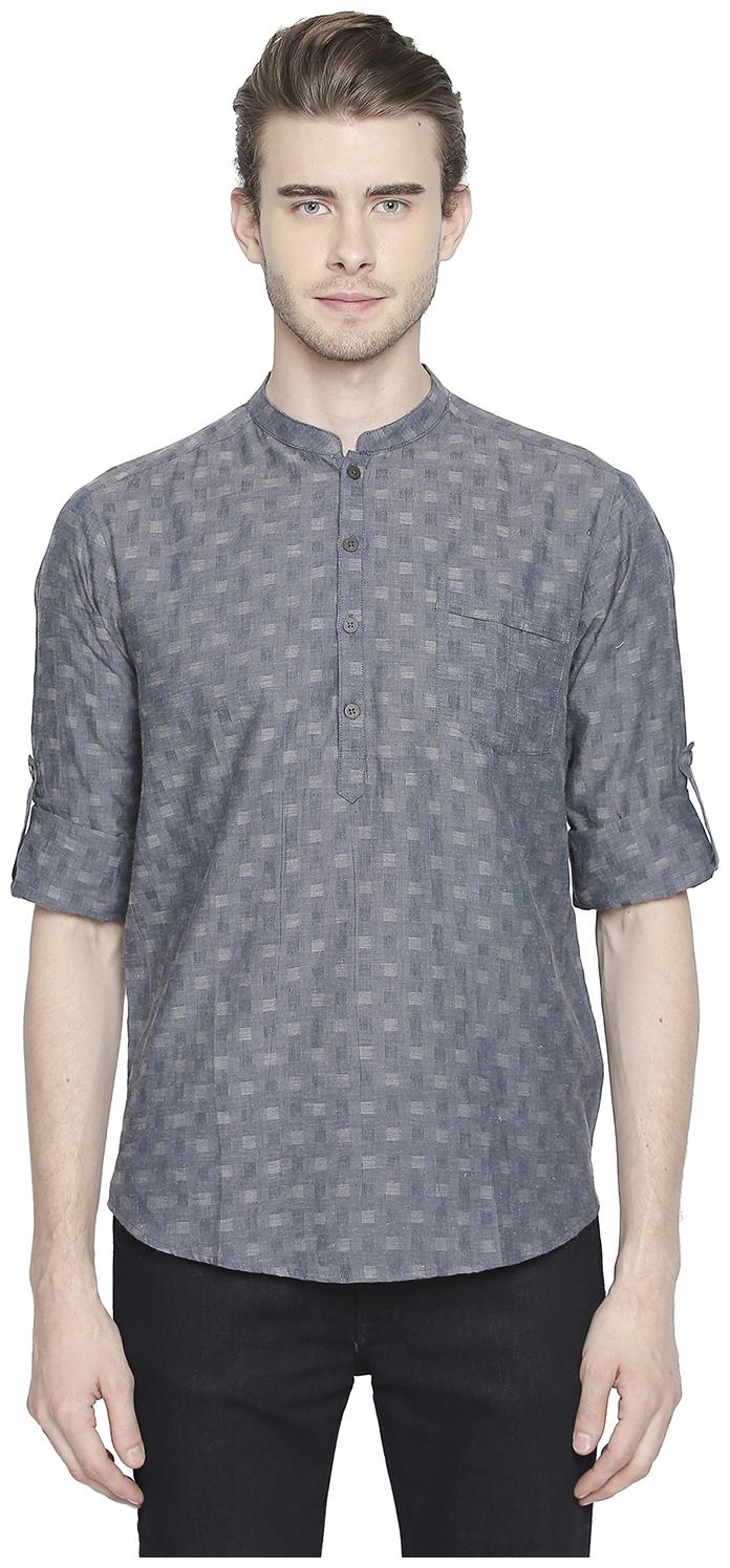 

Indus Route by Pantaloons Men Blue Regular Fit Kurta