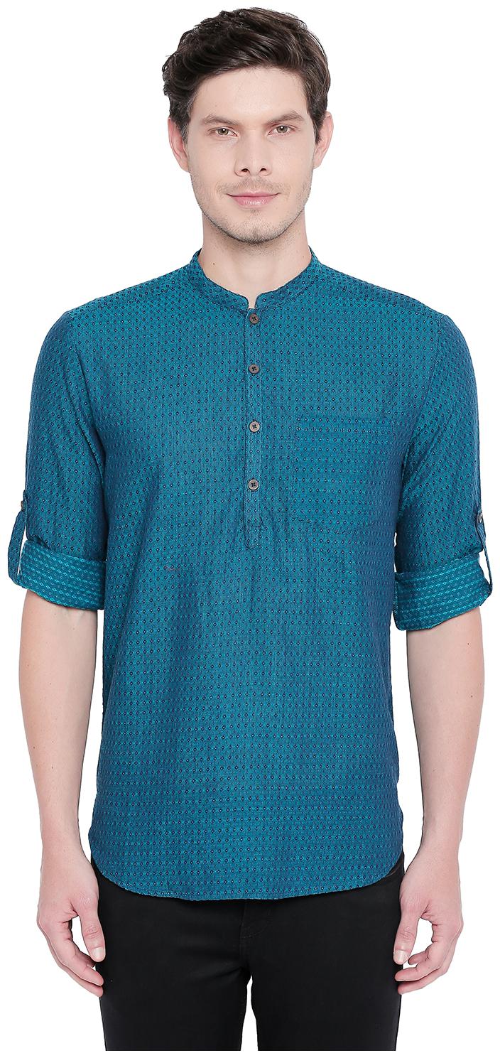 

Indus Route by Pantaloons Men Blue Regular Fit Kurta