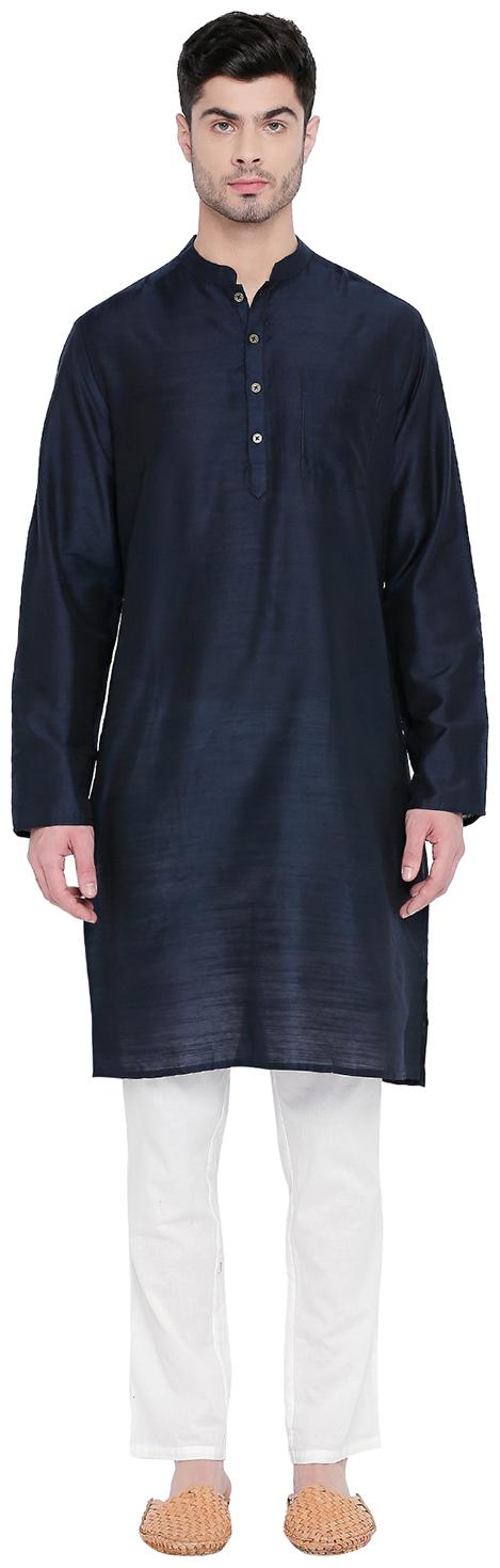 

Indus Route by Pantaloons Men Blue Regular Fit Kurta