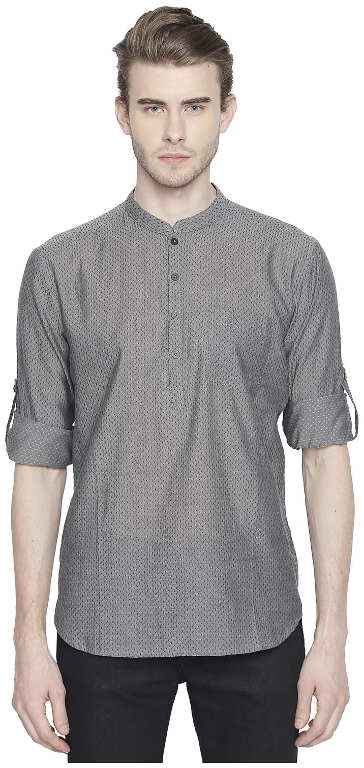 

Indus Route by Pantaloons Men Black Regular Fit Kurta