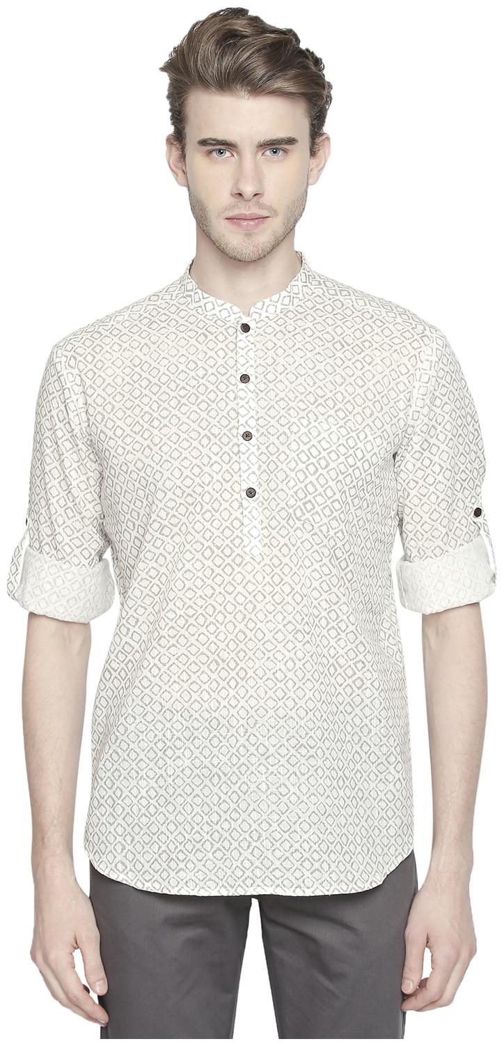 

Indus Route by Pantaloons Men White Regular Fit Kurta