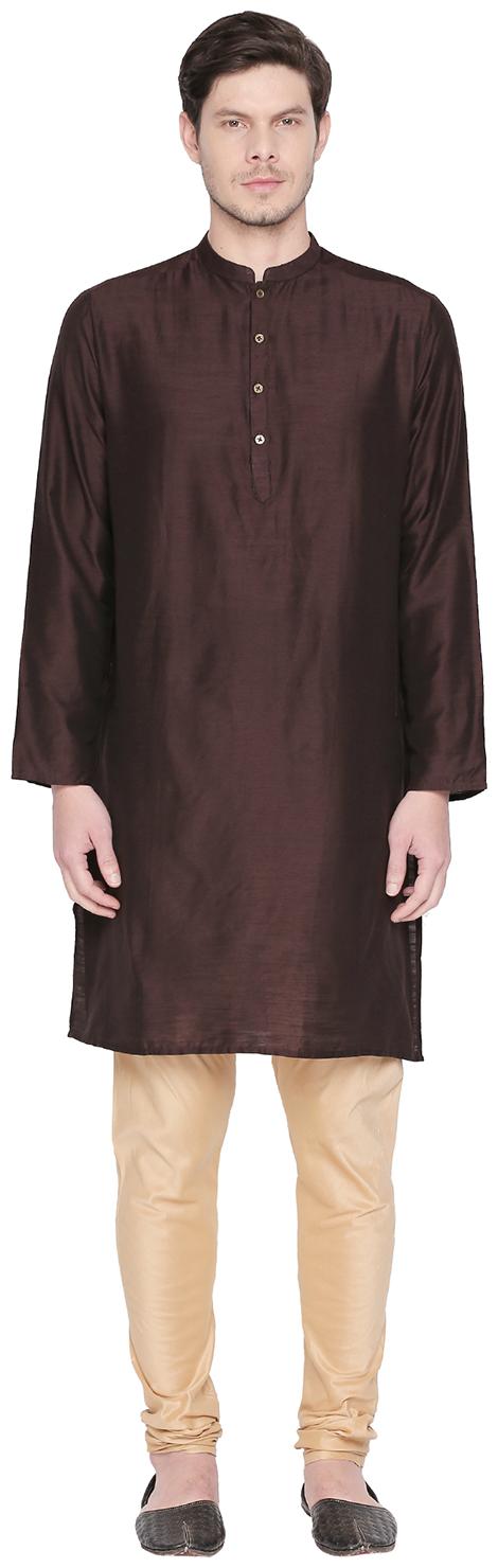 

Indus Route by Pantaloons Men Brown Regular Fit Kurta