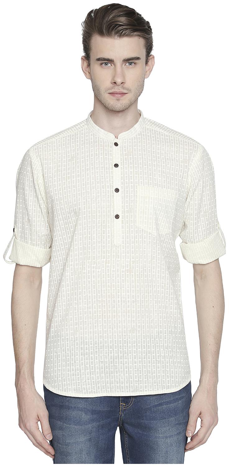 

Indus Route by Pantaloons Men White Regular Fit Kurta