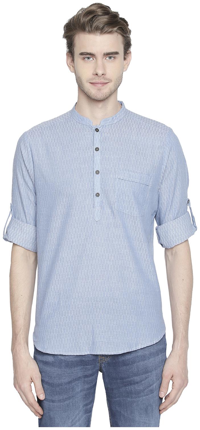 

Indus Route by Pantaloons Men Blue Regular Fit Kurta