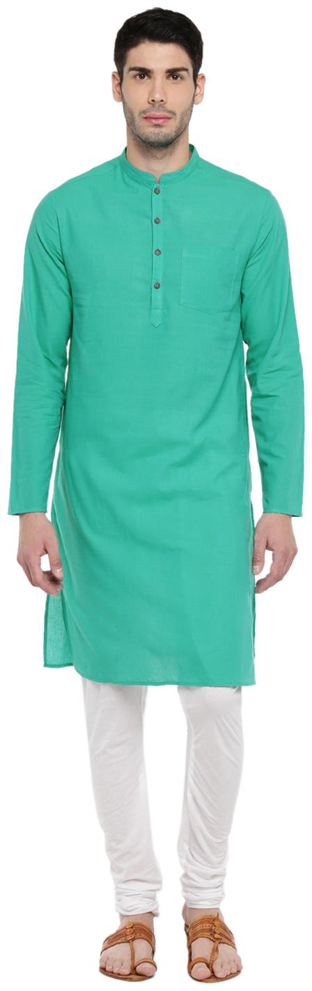 

Indus Route by Pantaloons Men Green Regular Fit Kurta