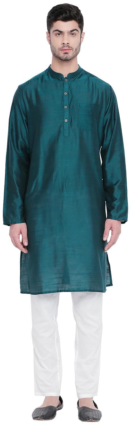 

Indus Route by Pantaloons Men Blue Regular Fit Kurta