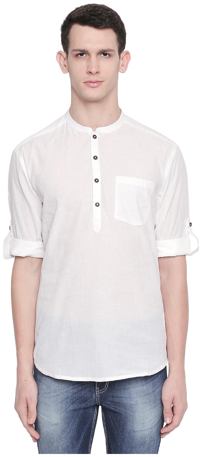 

Indus Route by Pantaloons Men White Regular Fit Kurta