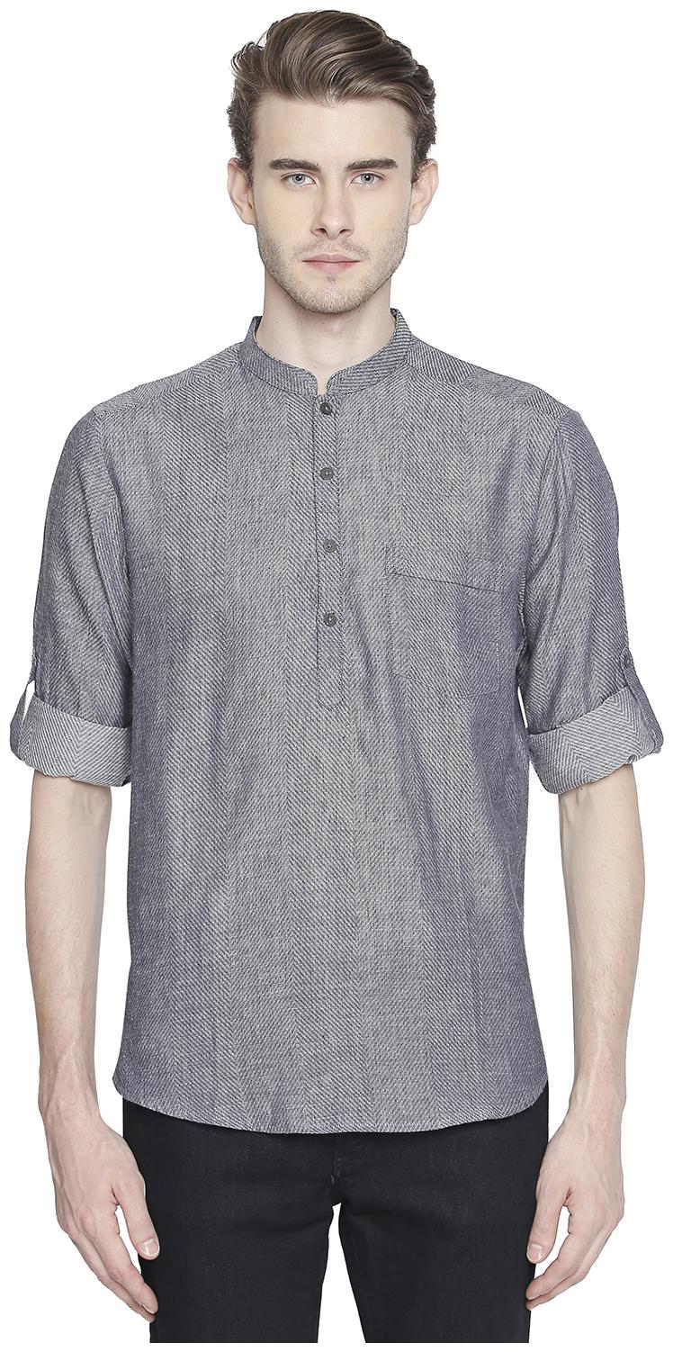 

Indus Route by Pantaloons Men Blue Regular Fit Kurta