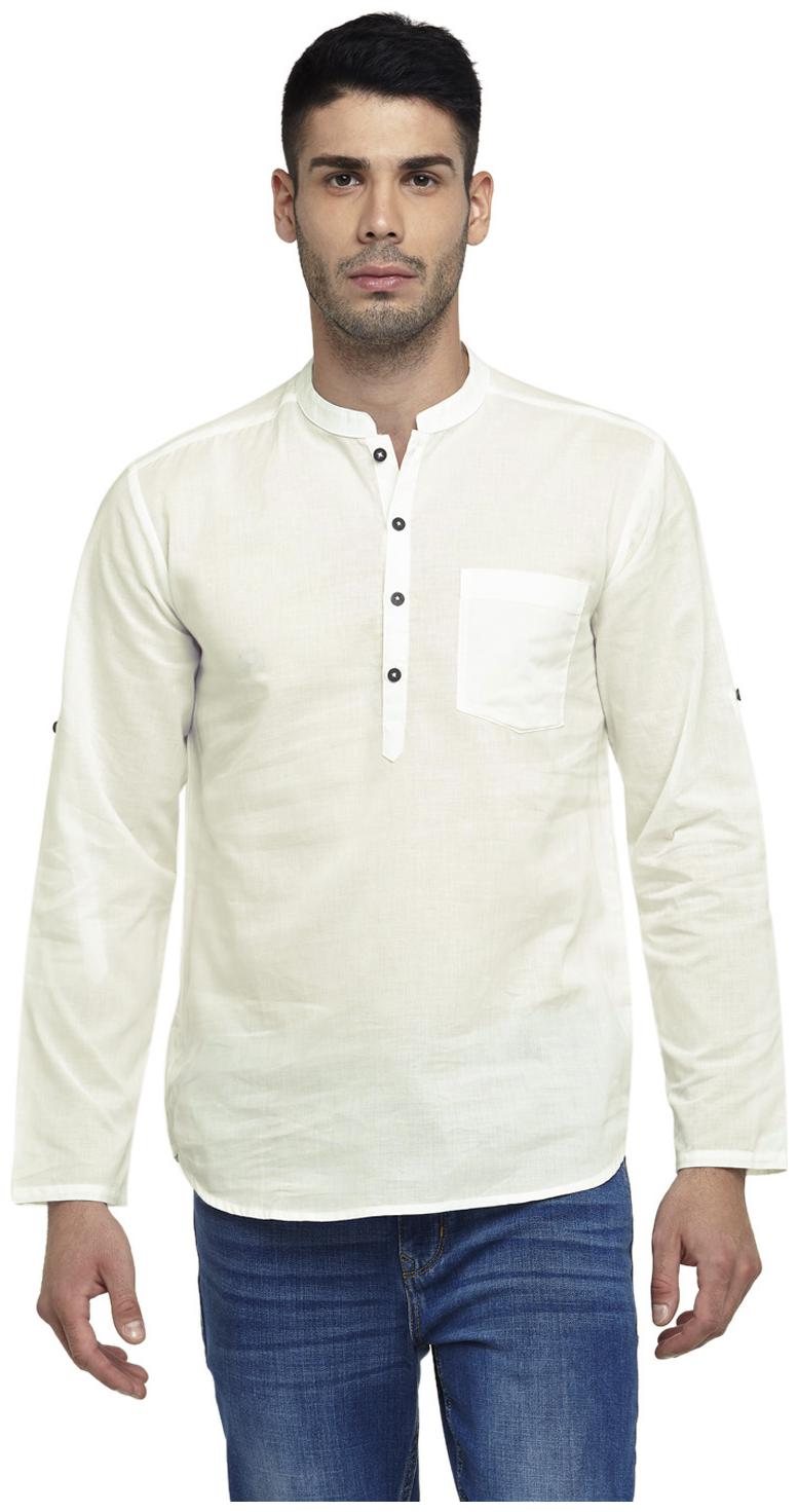 

Indus Route by Pantaloons Men White Regular Fit Kurta