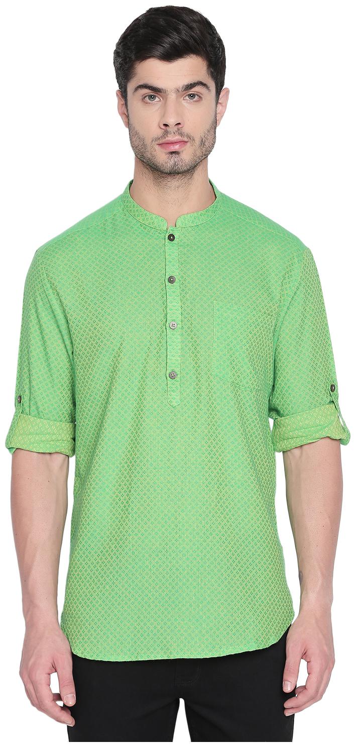 

Indus Route by Pantaloons Men Green Regular Fit Kurta