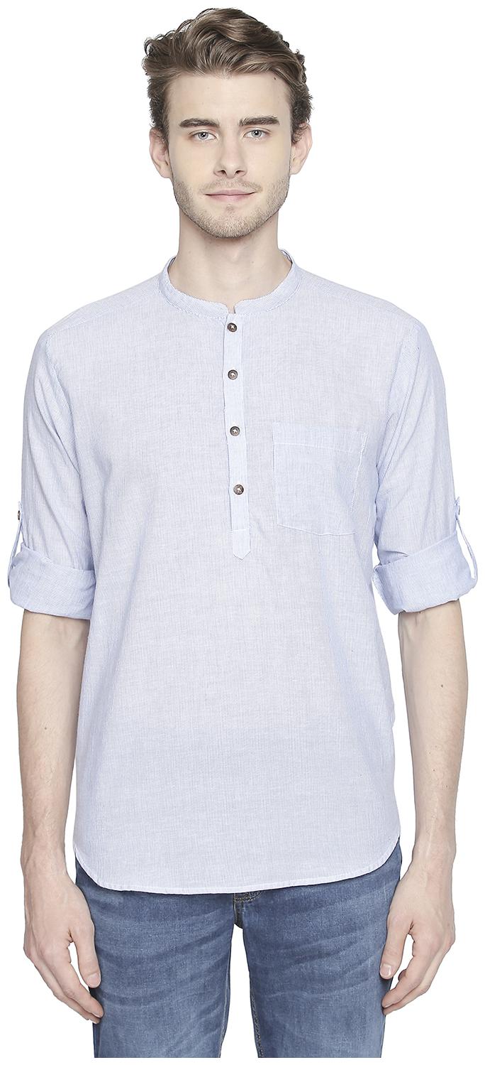 

Indus Route by Pantaloons Men Blue Regular Fit Kurta