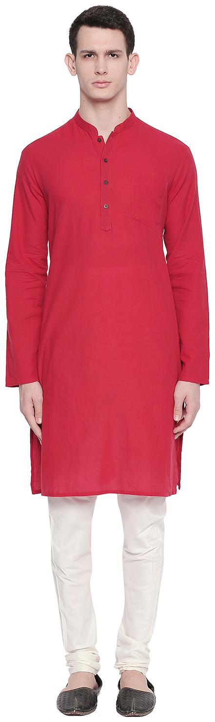 

Indus Route by Pantaloons Men Maroon Regular Fit Kurta
