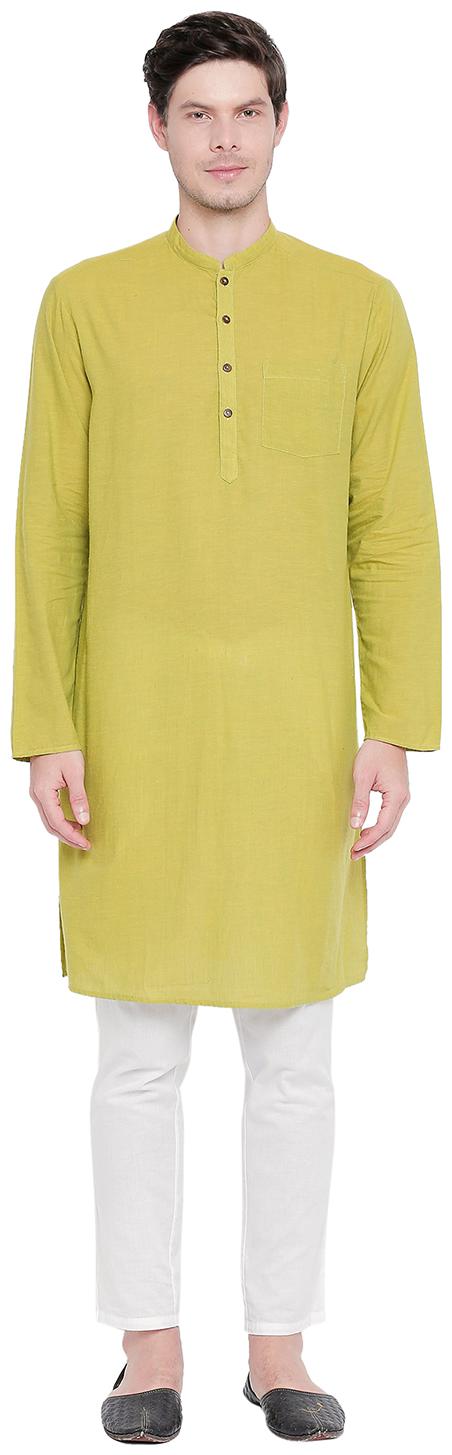 

Indus Route by Pantaloons Men Green Regular Fit Kurta