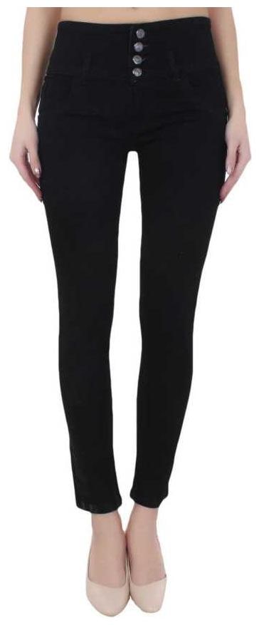

Inispire2Fashion Women Black Straight fit Jeans