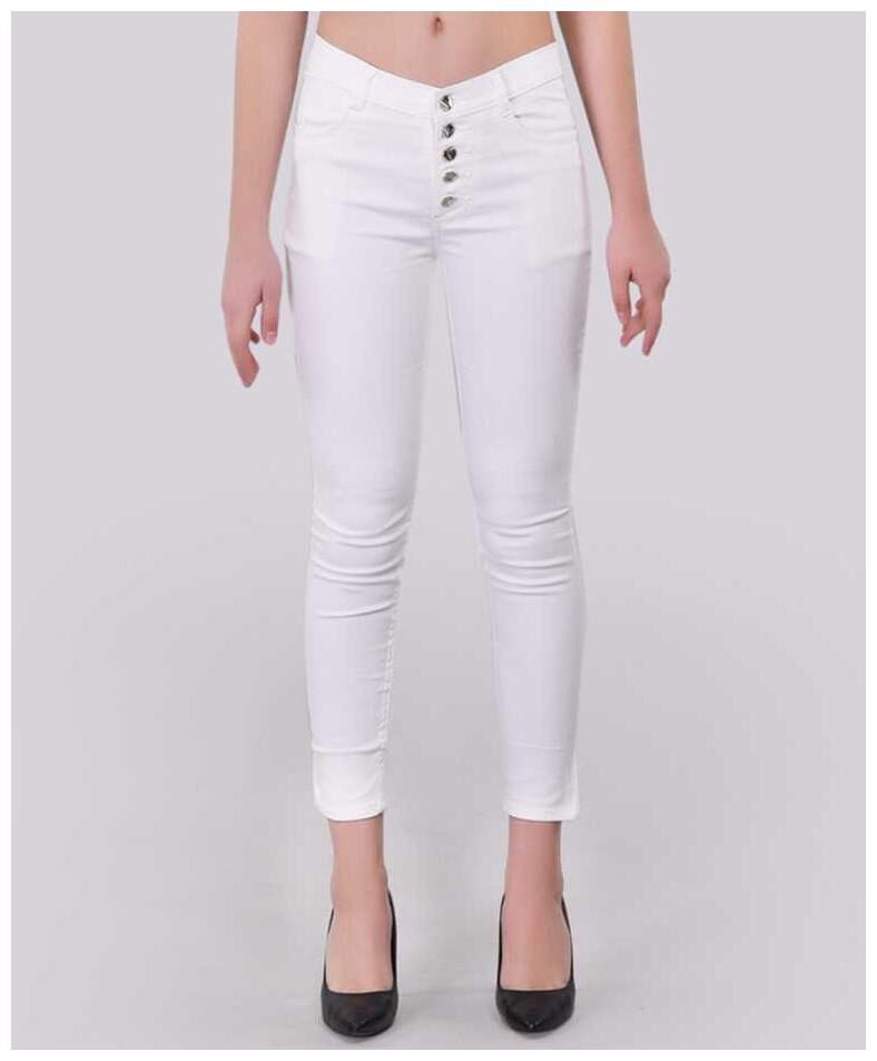 

Inispire2Fashion Women White Slim fit Jeans
