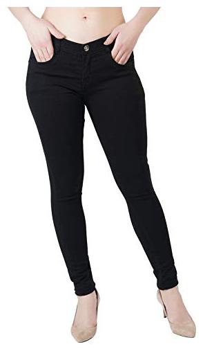 

Inispire2Fashion Women Black Slim fit Jeans