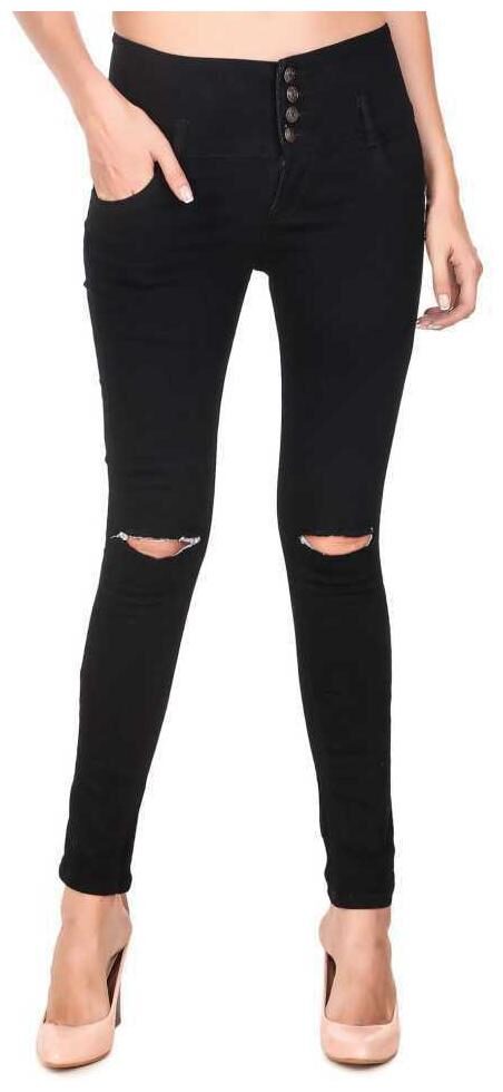 

Inispire2Fashion Women Black Slim fit Jeans