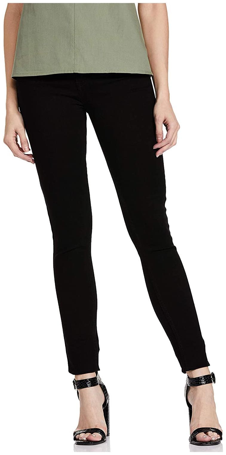 

Inispire2Fashion Women Black Slim fit Jeans