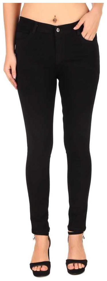 

Inispire2Fashion Women Black Slim fit Jeans
