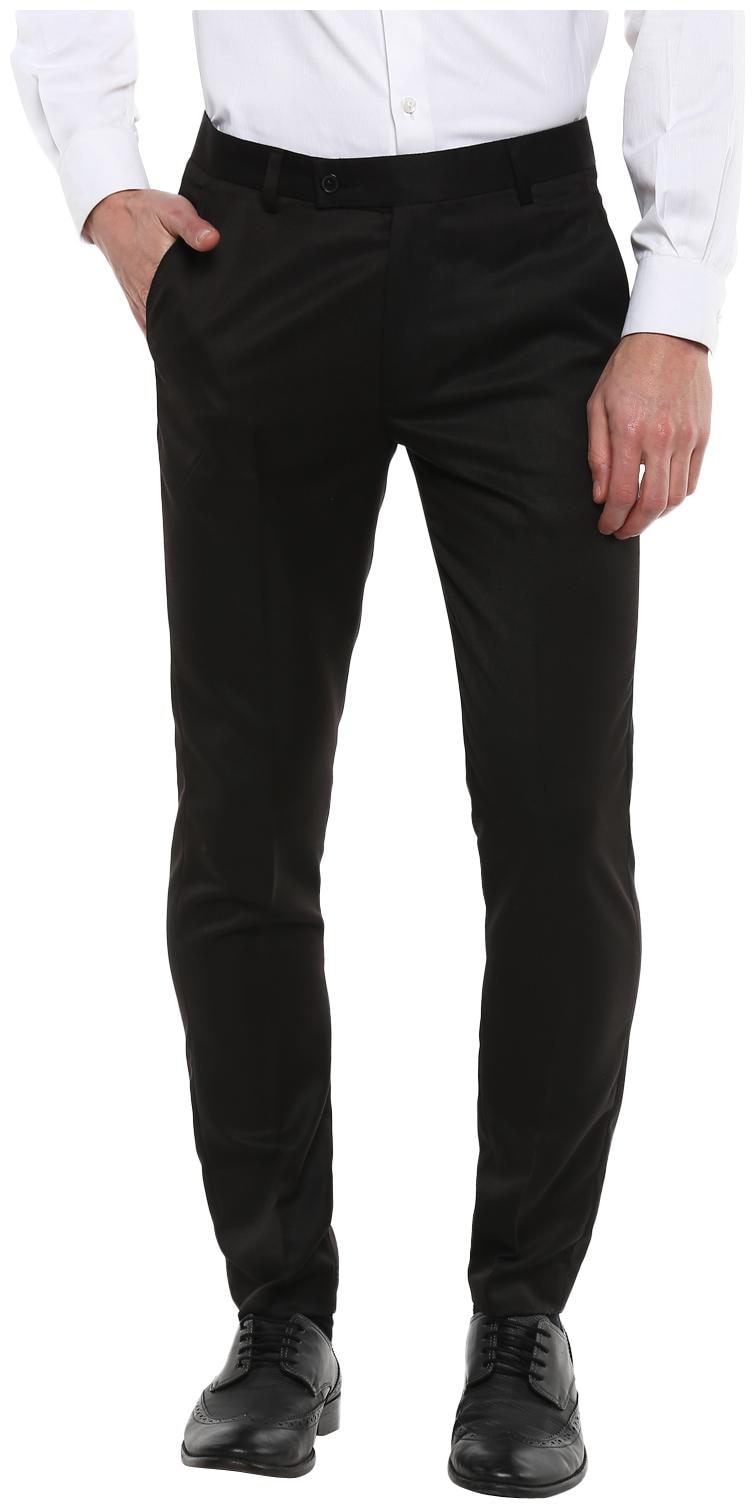 

INSPIRE CLOTHING INSPIRATION Men Solid Slim Fit Formal Trouser - Black