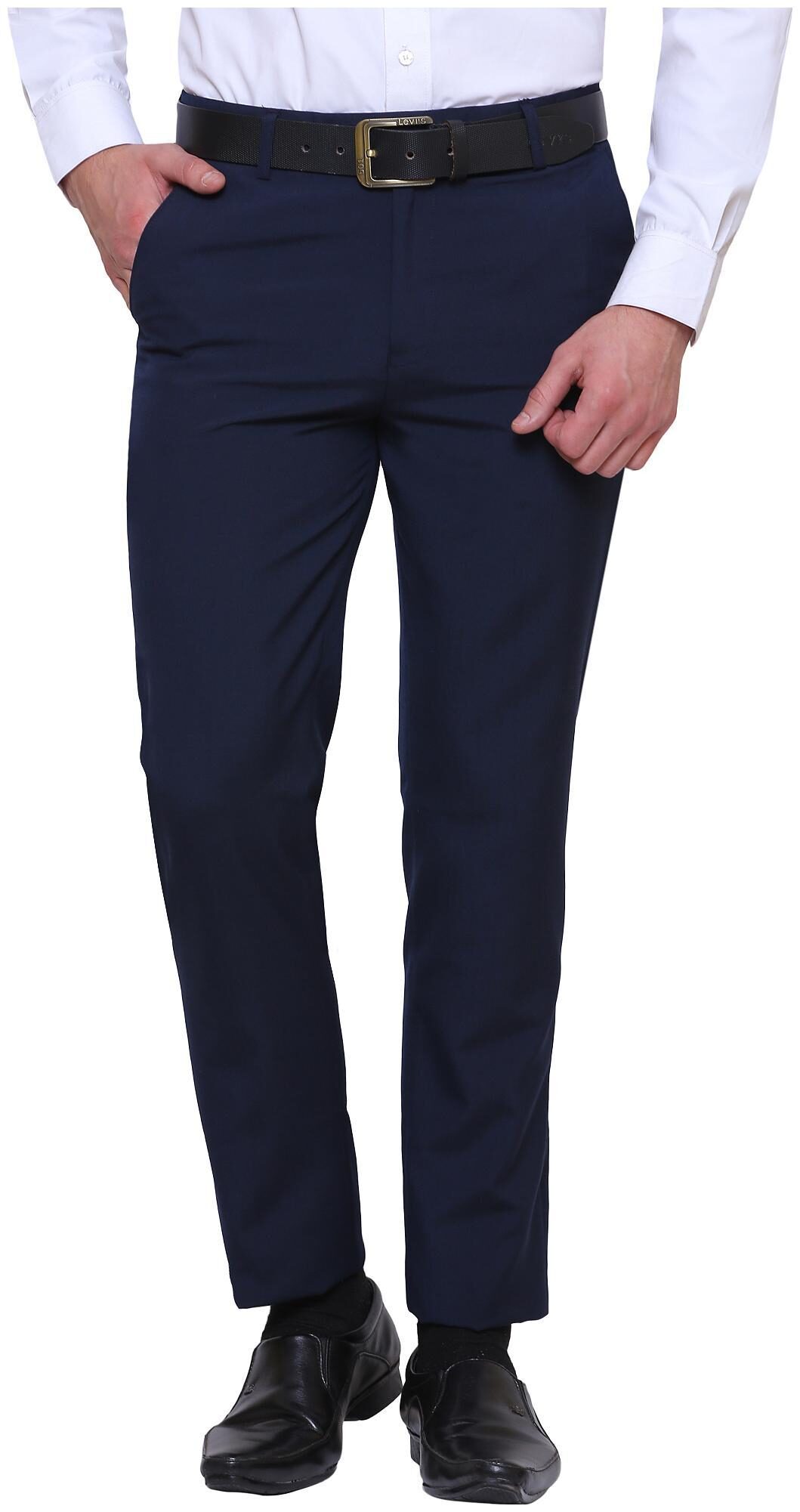 

INSPIRE CLOTHING INSPIRATION Men Solid Slim Fit Formal Trouser - Blue