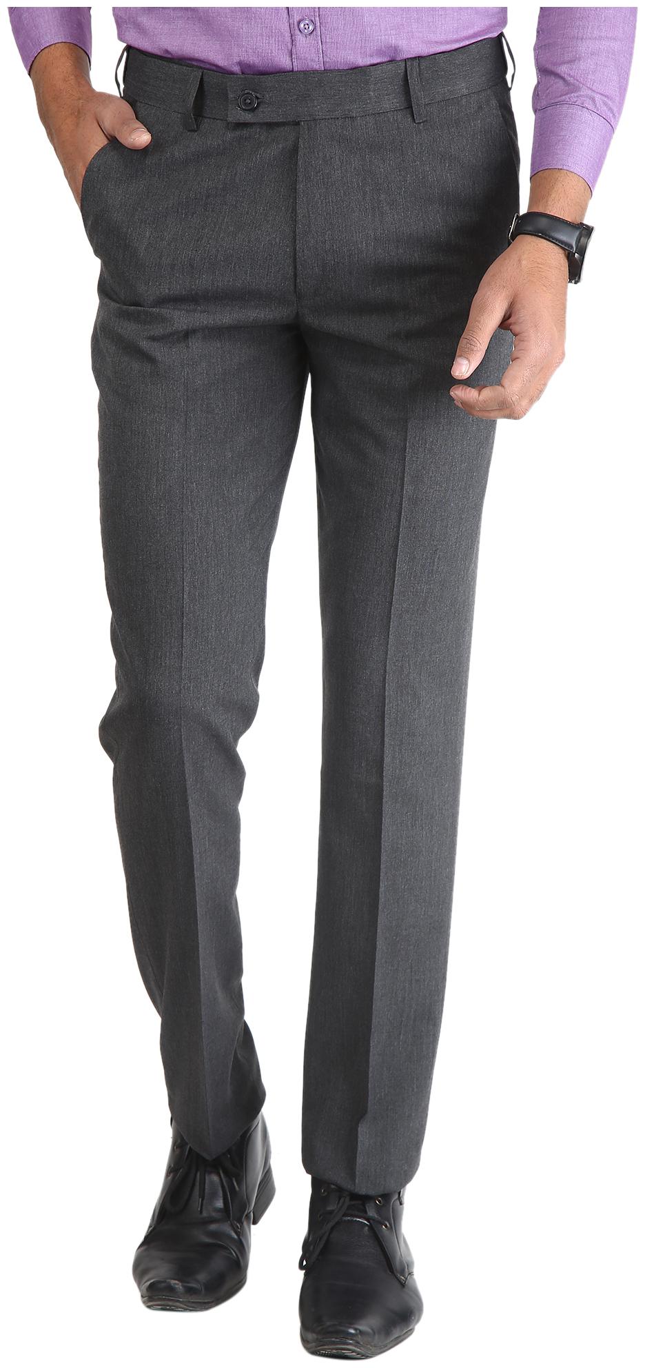 

INSPIRE CLOTHING INSPIRATION Men Solid Slim Fit Formal Trouser - Grey