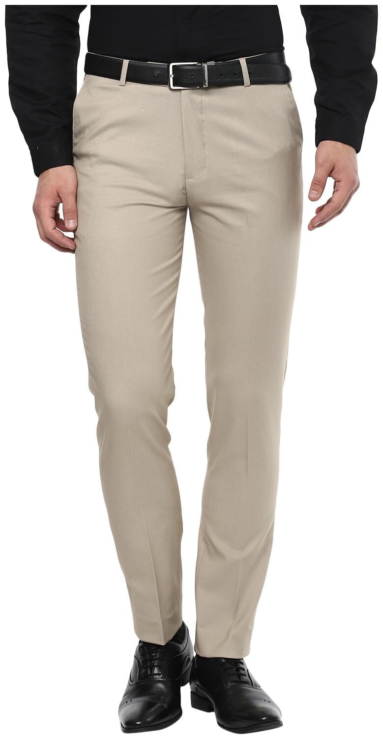 

INSPIRE CLOTHING INSPIRATION Men Solid Slim Fit Formal Trouser - Beige