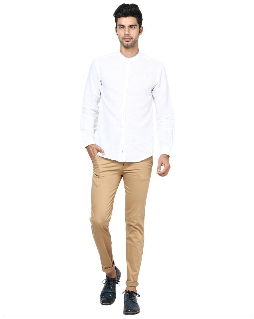 

Inspire Khaki Slim Casual Chinos