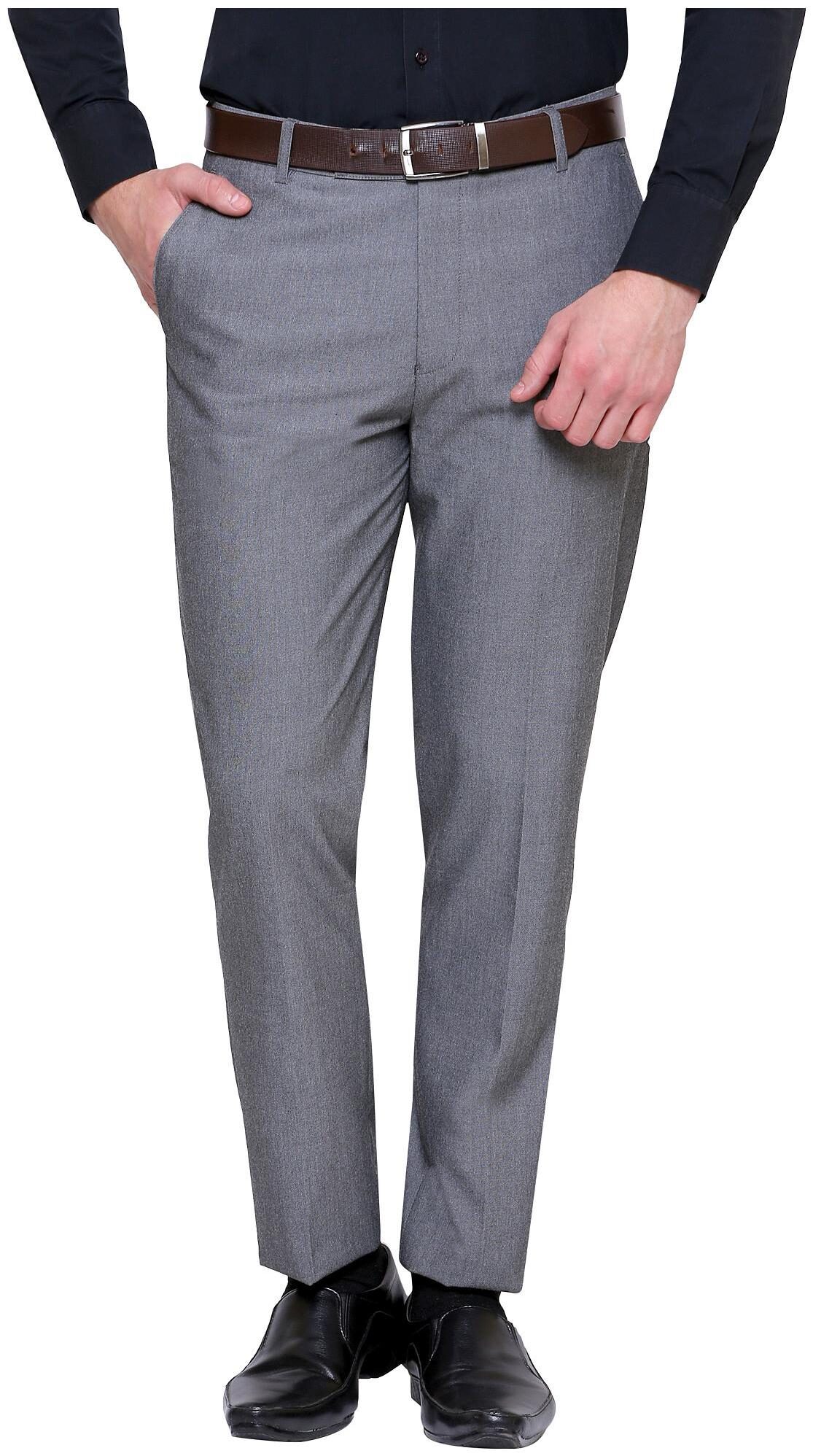 

INSPIRE CLOTHING INSPIRATION Men Solid Slim Fit Formal Trouser - Grey