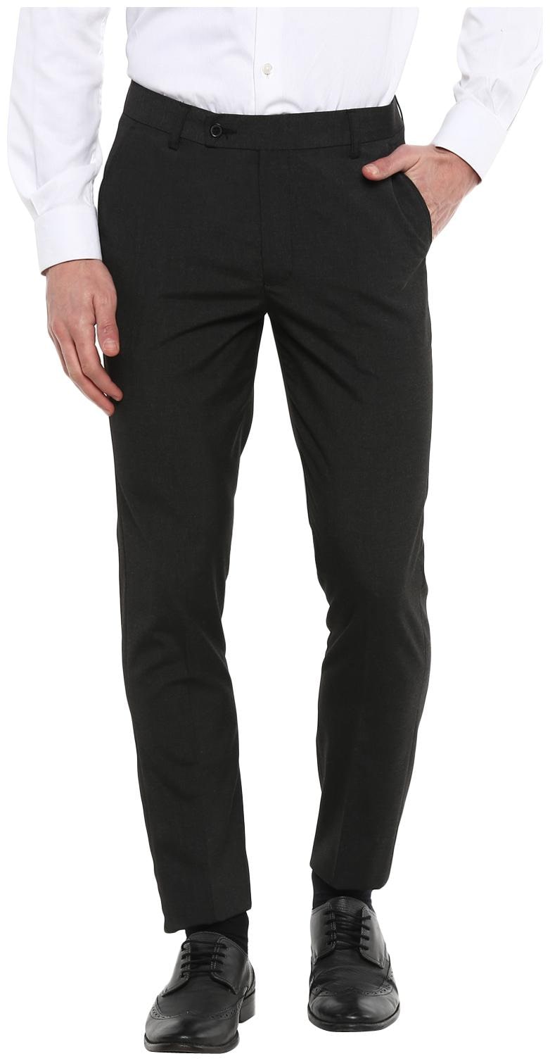 

INSPIRE CLOTHING INSPIRATION Men Solid Slim Fit Formal Trouser - Black