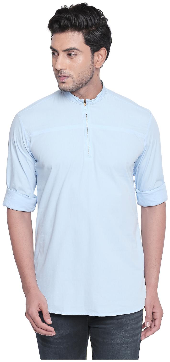 

Integriti Men Blue Solid Slim Fit Casual Shirt