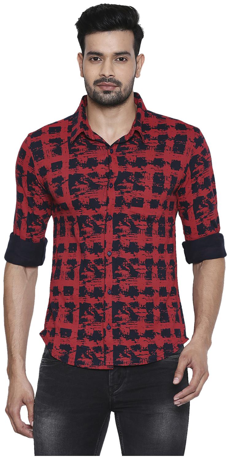 

Integriti Men Red Checked Slim Fit Casual Shirt