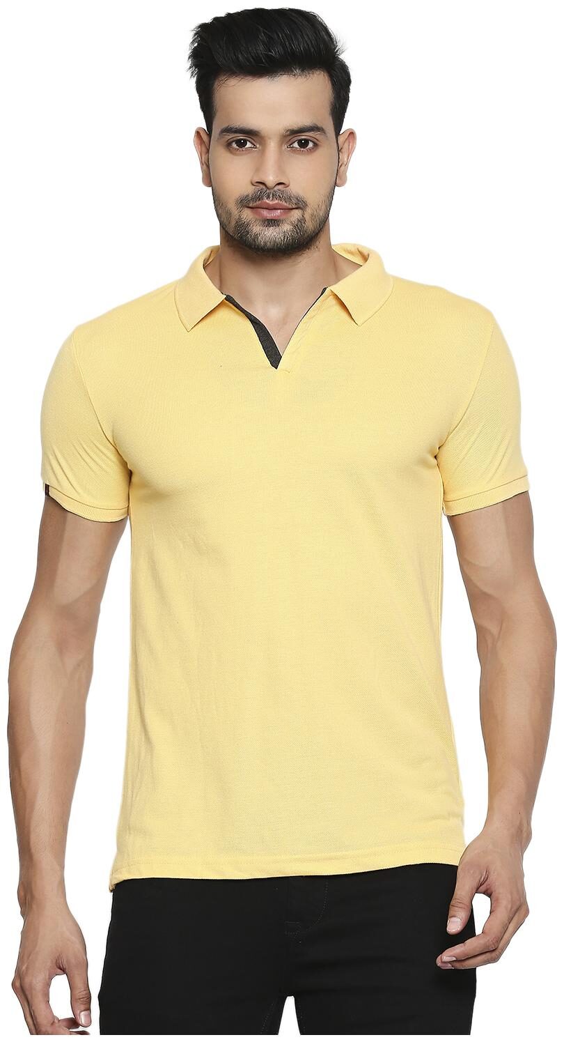 

Integriti Men Yellow Regular fit Cotton Blend Polo collar T-Shirt - Pack Of 1