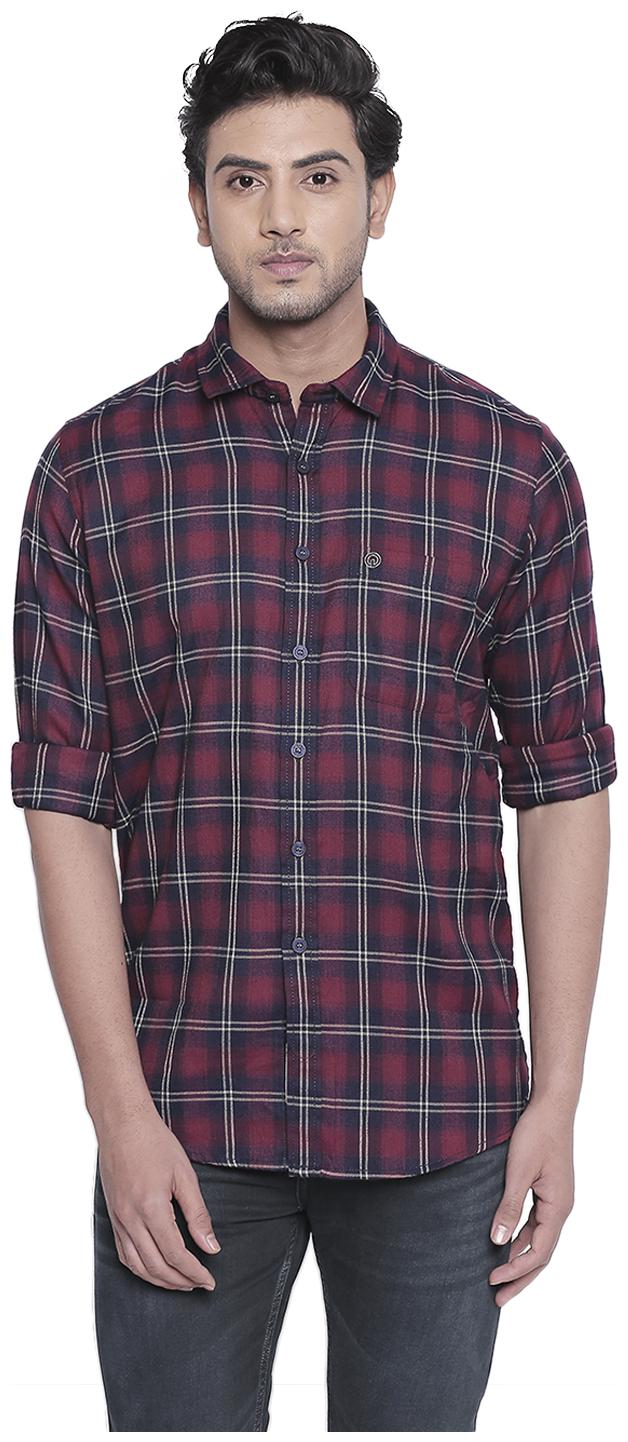 

Integriti Men Red Checked Slim Fit Casual Shirt