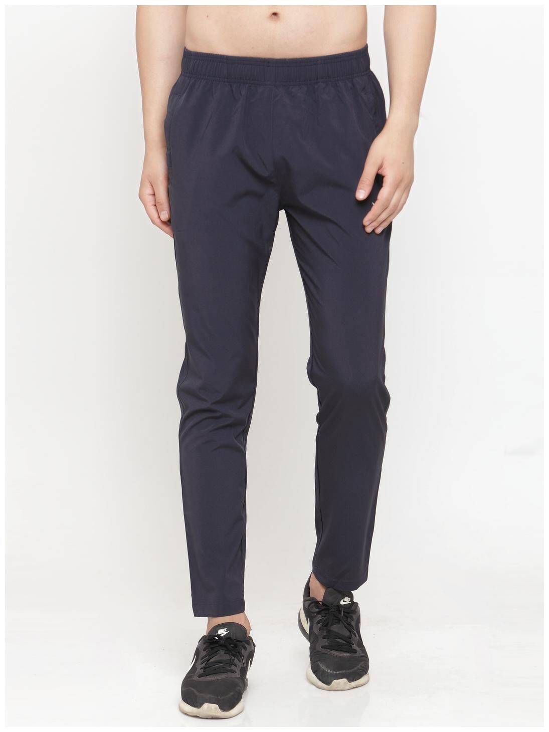 

Invincible Men Navy blue Solid Regular fit Track pants