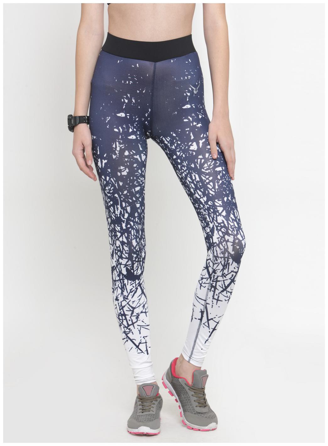 

Invincible Printed Tights - Blue