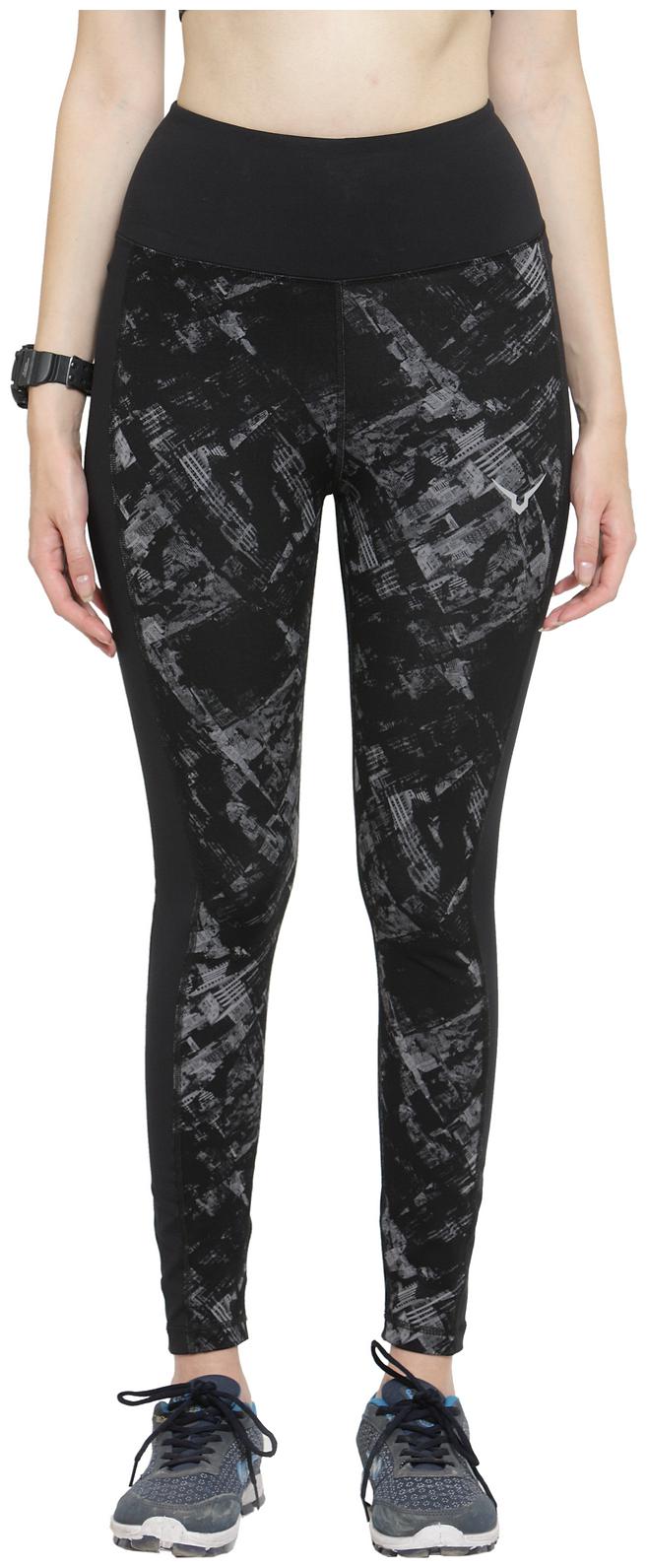 

Invincible Printed Tights - Black