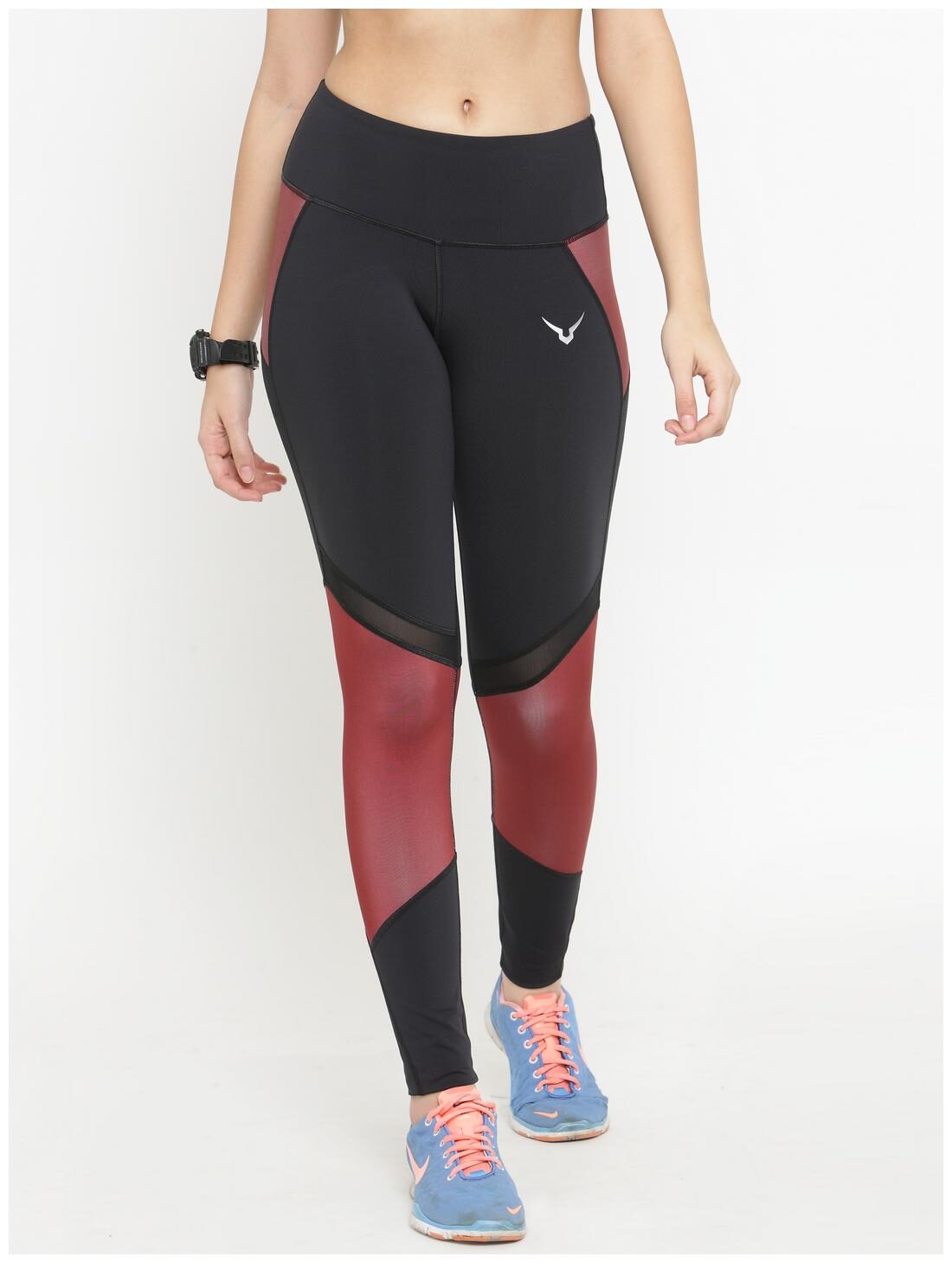 

Invincible Solid Tights - Maroon