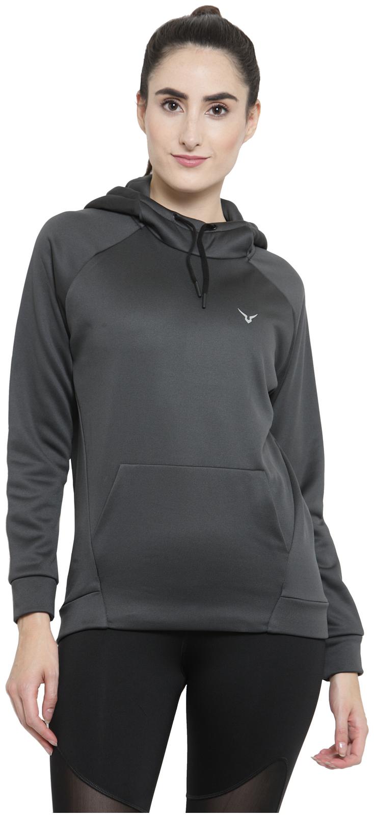 

Invincible Women Solid Hoodie - Grey