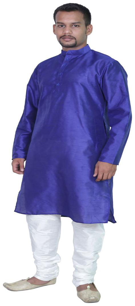 

Inyour Blue Solid Kurta and Pyjamas