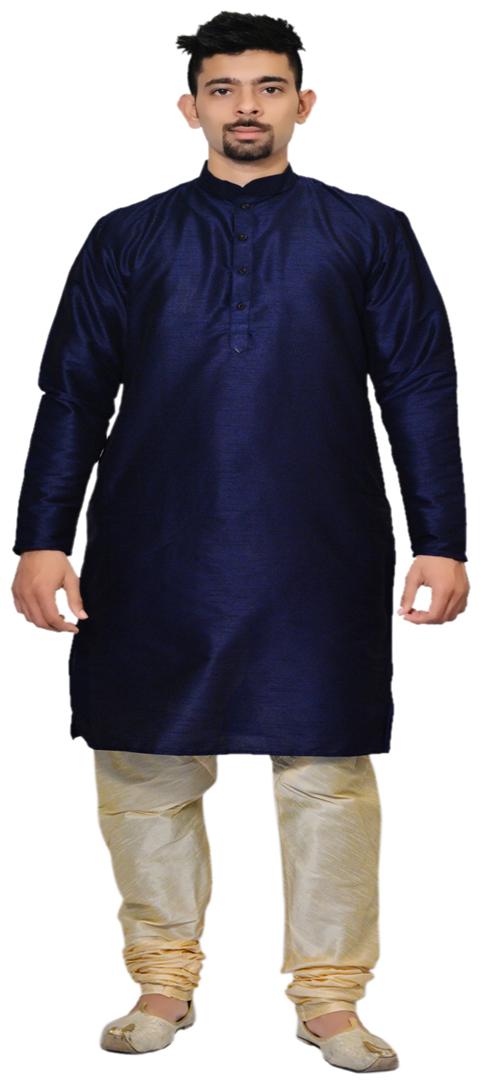 

Inyour Blue Solid Kurta and Pyjamas