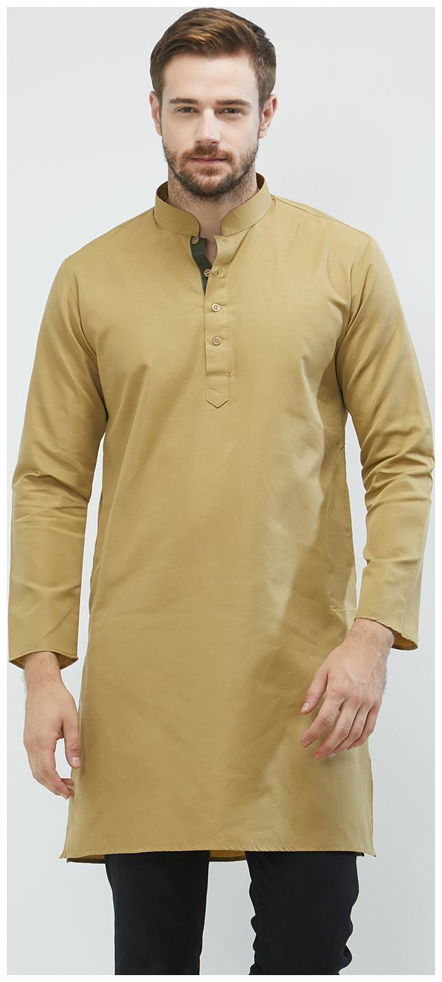 

IRIN Men Beige Regular Fit Kurta