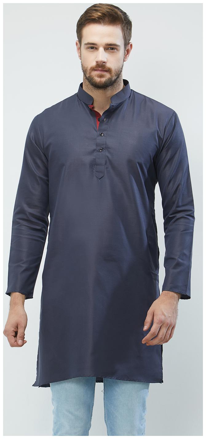

IRIN Men Blue Regular Fit Kurta