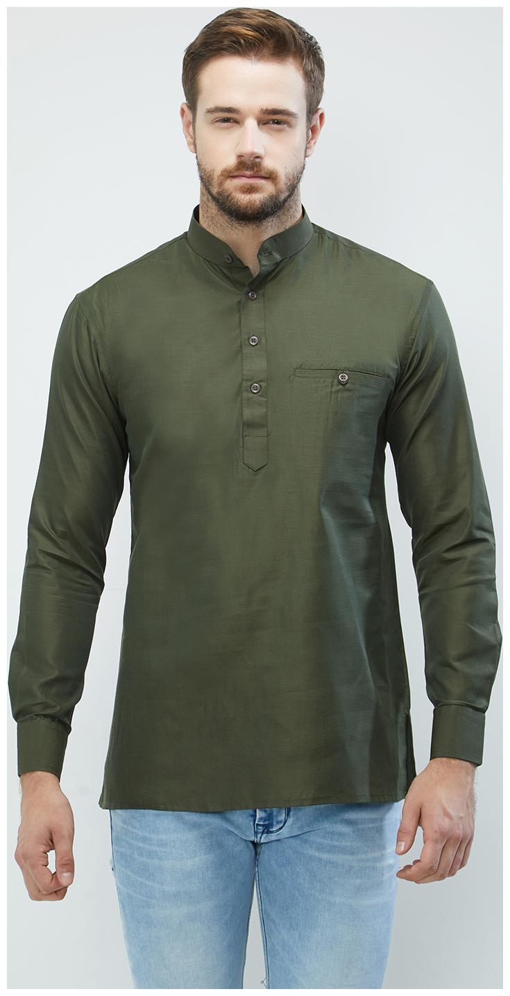 

IRIN Men Green Regular Fit Kurta