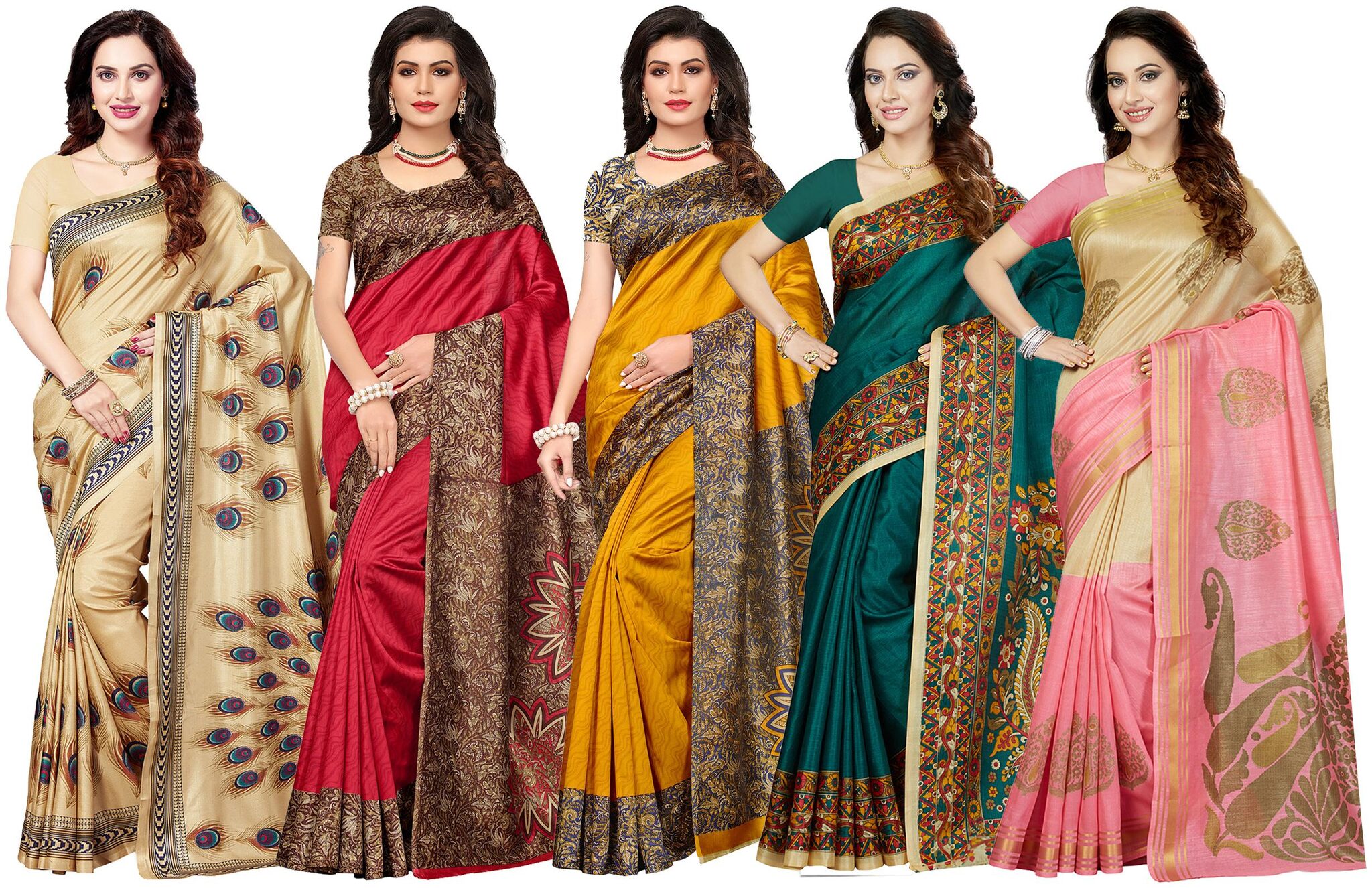 

Ishin Artificial Silk Women Regular Saree Dupion Multi