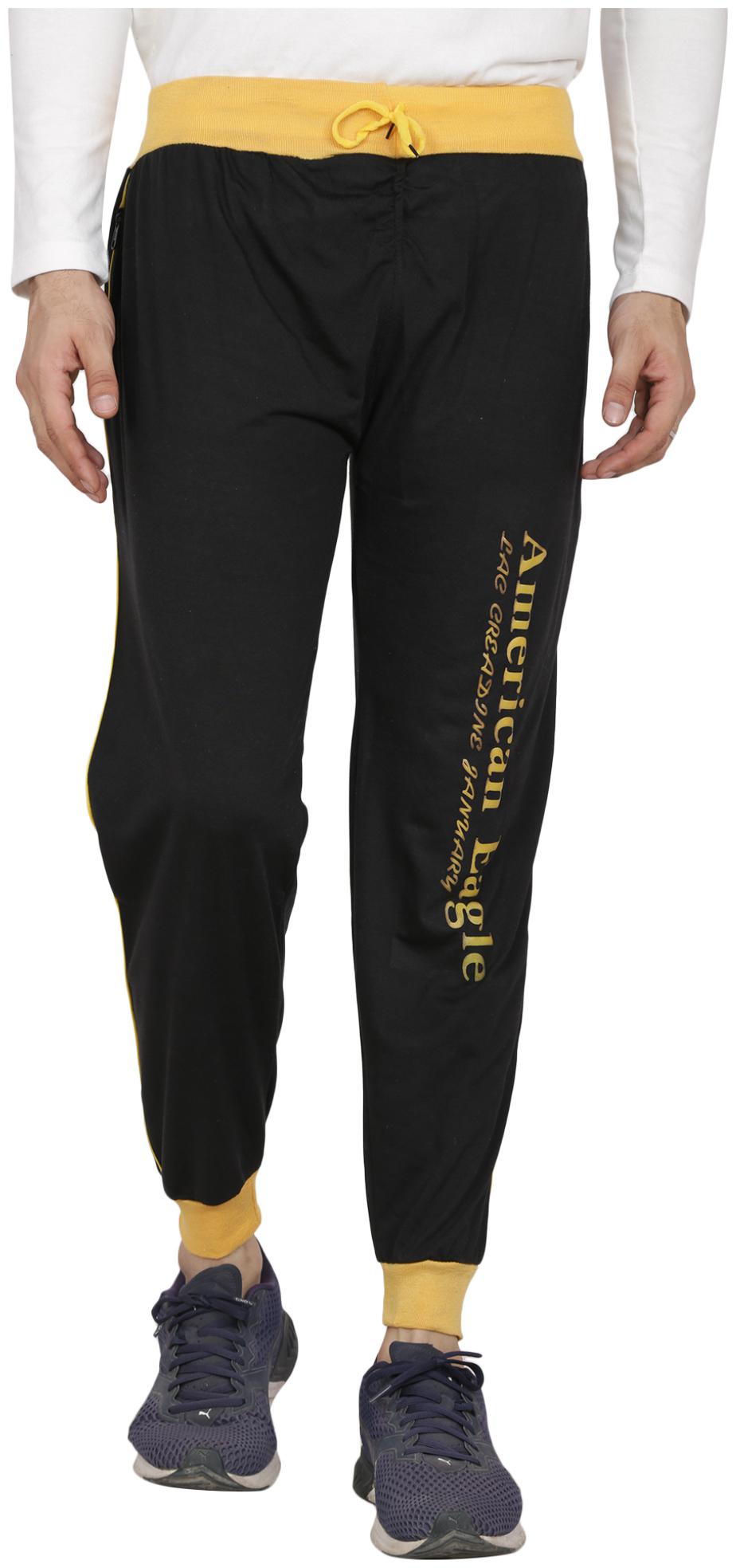 

Ishu Men Cotton Trackpant-Black