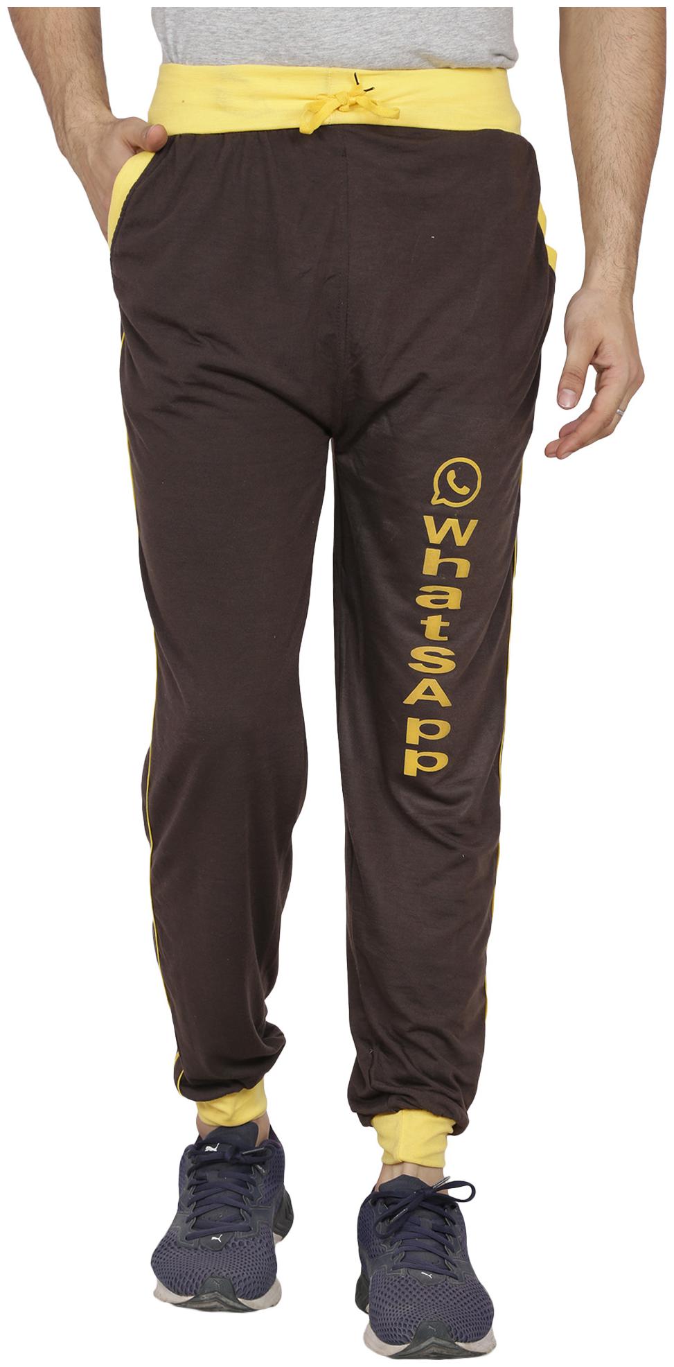 

iSHU Men Brown Solid Slim fit Track pants