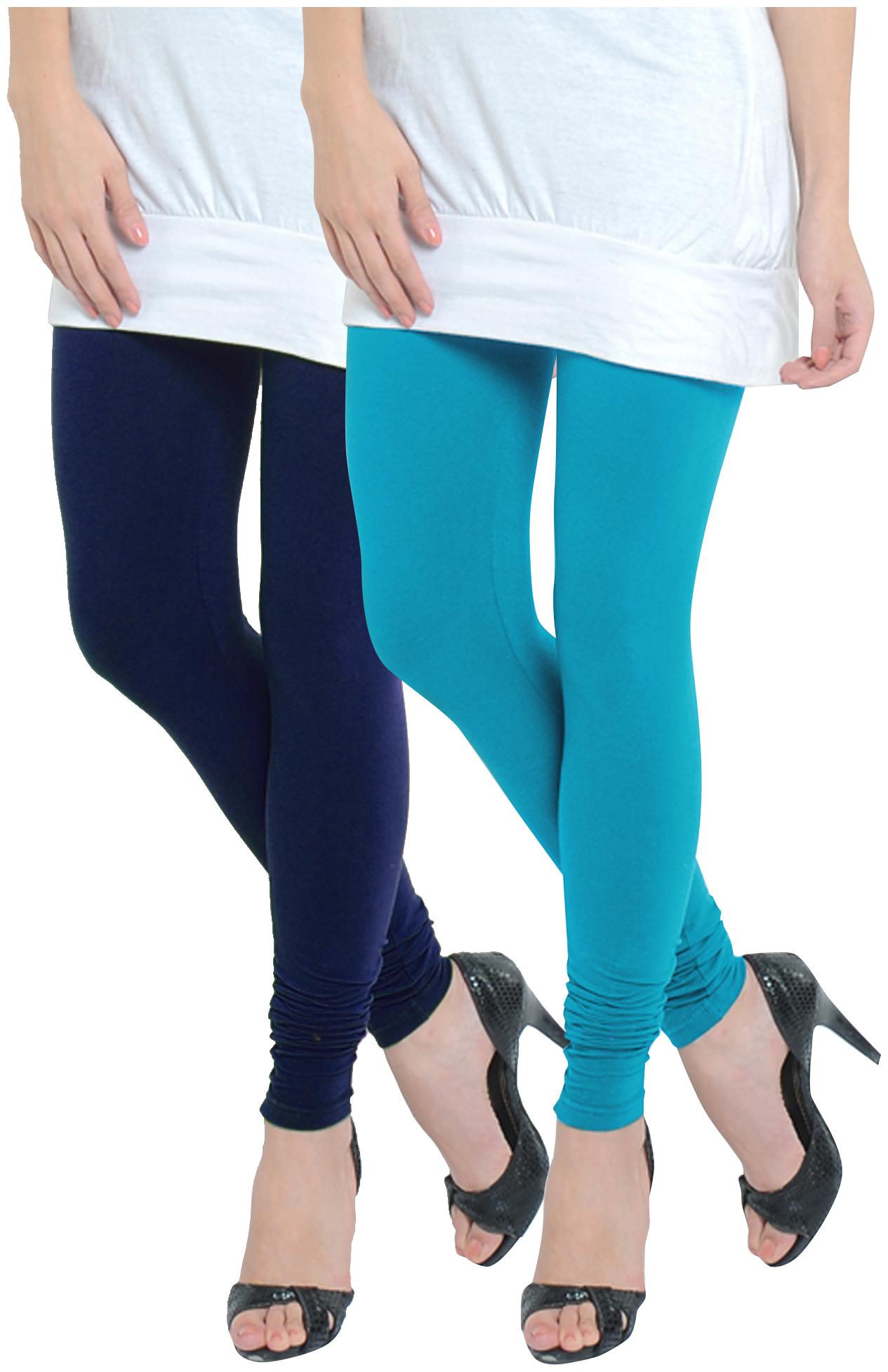 

Ivy Blue Cotton Churidar - Multi