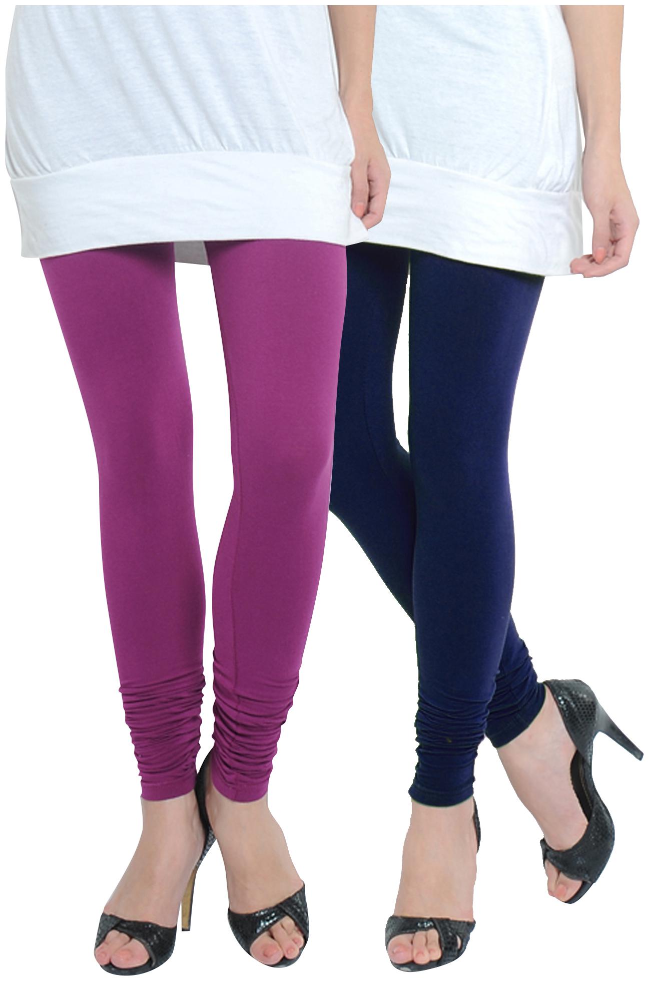 

Ivy Blue Cotton Churidar - Multi